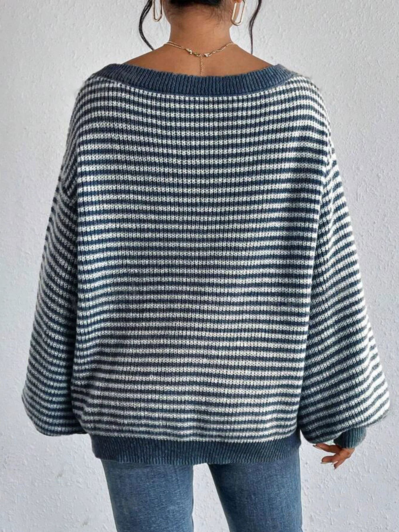 Lia Striped Knitted Sweater