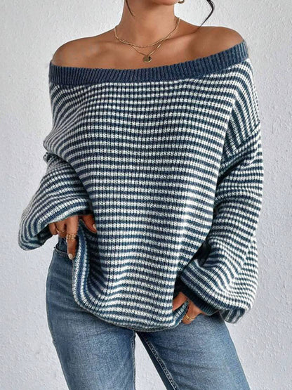 Lia Striped Knitted Sweater