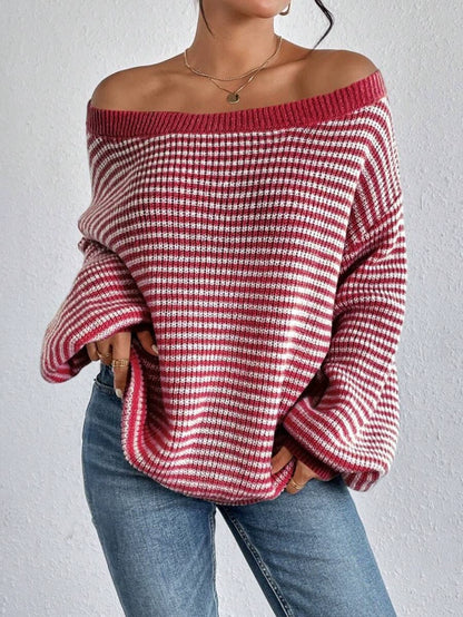 Lia Striped Knitted Sweater